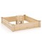 Fir Wood Raised Planter Bed with 7 Gallon Compost Bin for Herbs Vegetables Flowers